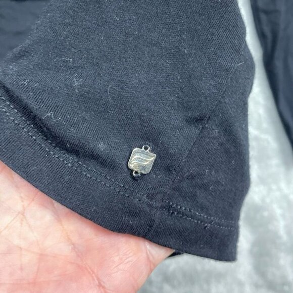 Fabletics Womens Twist Front Long Sleeve Top XL Black a1511 - Picture 6 of 9